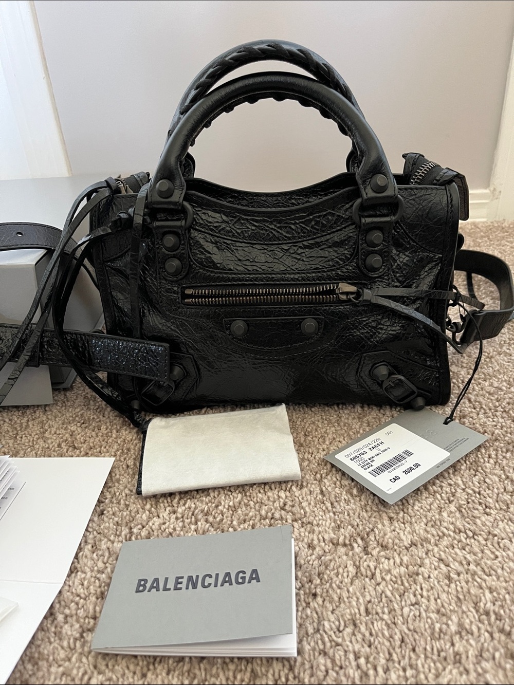 Balenciaga Black Mini le City Bag